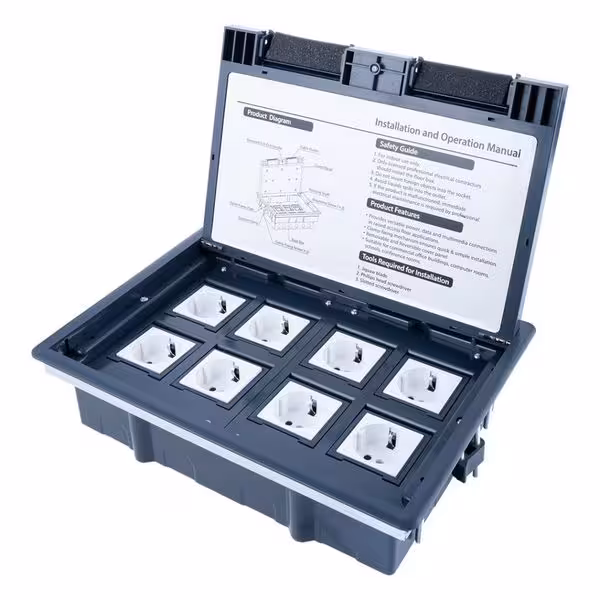 پریز کف 8 ماژول مدل 4048 میلو | یراقینو فروش یراق آلات کابینت و درب