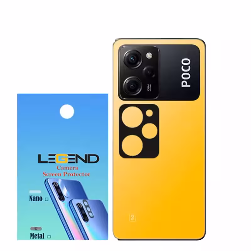 محافظ لنز دوربین LEGEND مدل قابدارمناسب موبایل شیائومی Poco X5 Pro