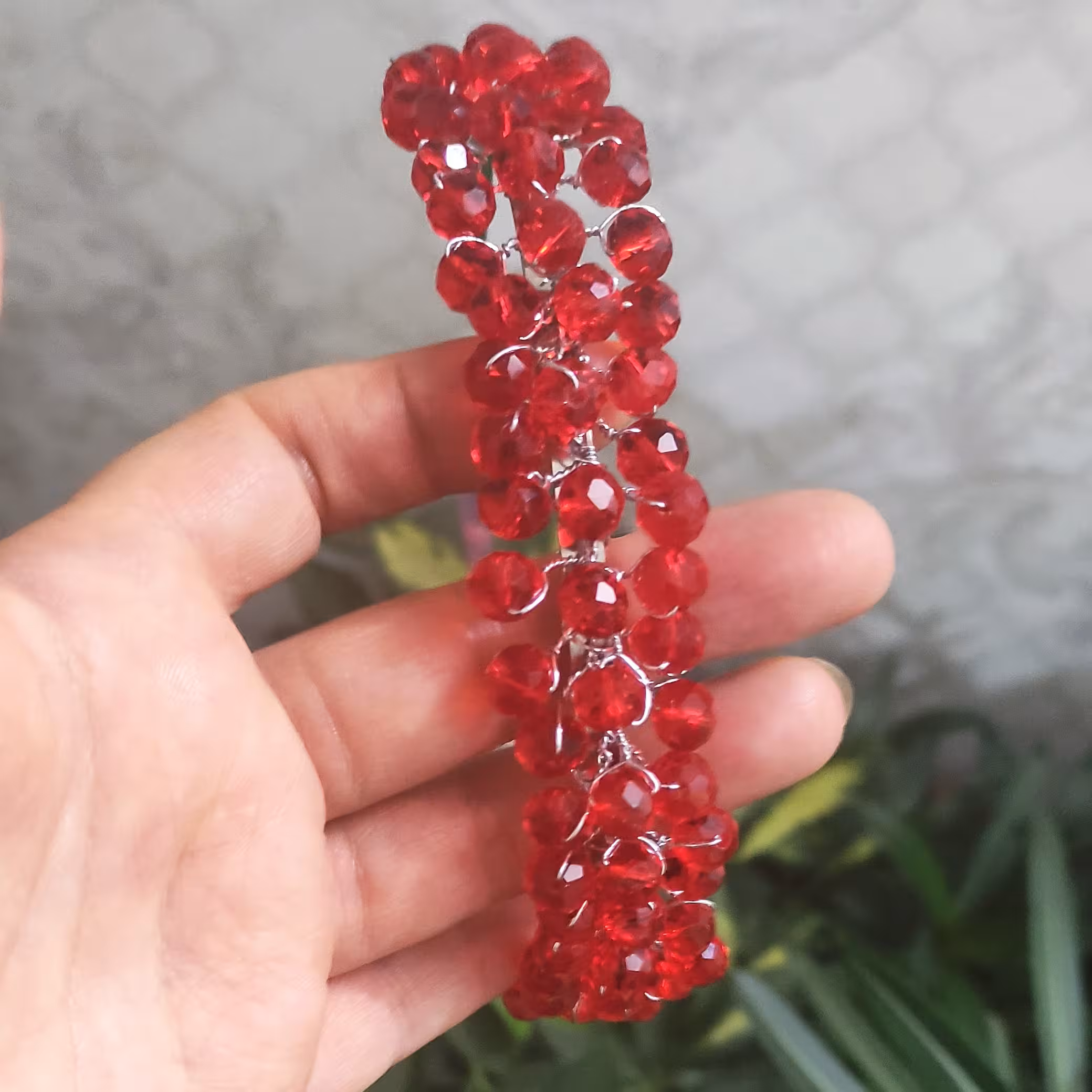 تل کریستال رنگ سرمه ای شاین وقرمز وزن حدودا50گرم   در رنگ های مختلف قابل سفارش