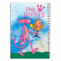 دفتر مشق کارتون پلنگ صورتی