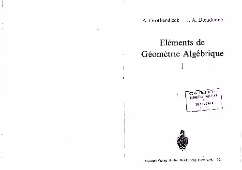 خرید و دانلود نسخه کامل کتاب Elements de geometrie algebrique