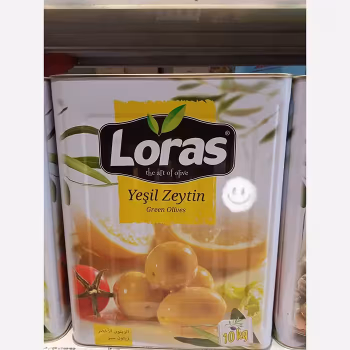 زیتون سبز لوراس حلب 10کیلویی خالص  ترکیه | amazonchi