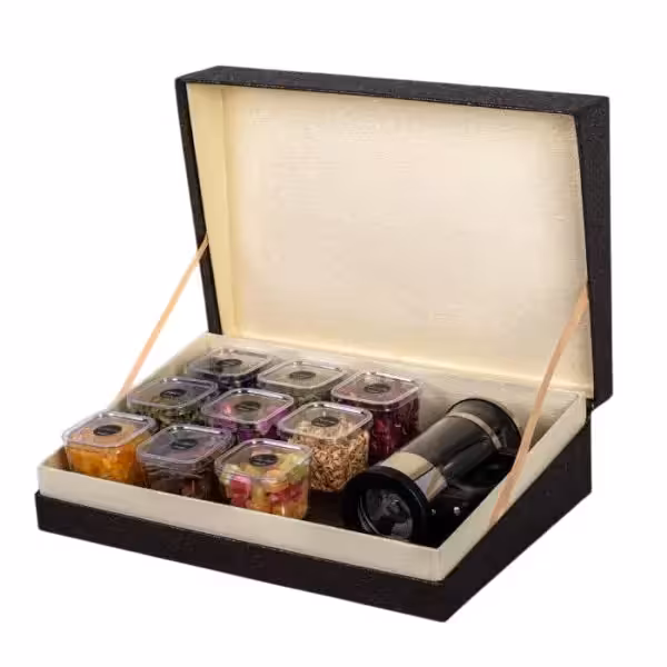 پک هدیه چوبی دمنوش کد PH5518