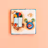 مگنت سرامیکی رنگین طرح هفت