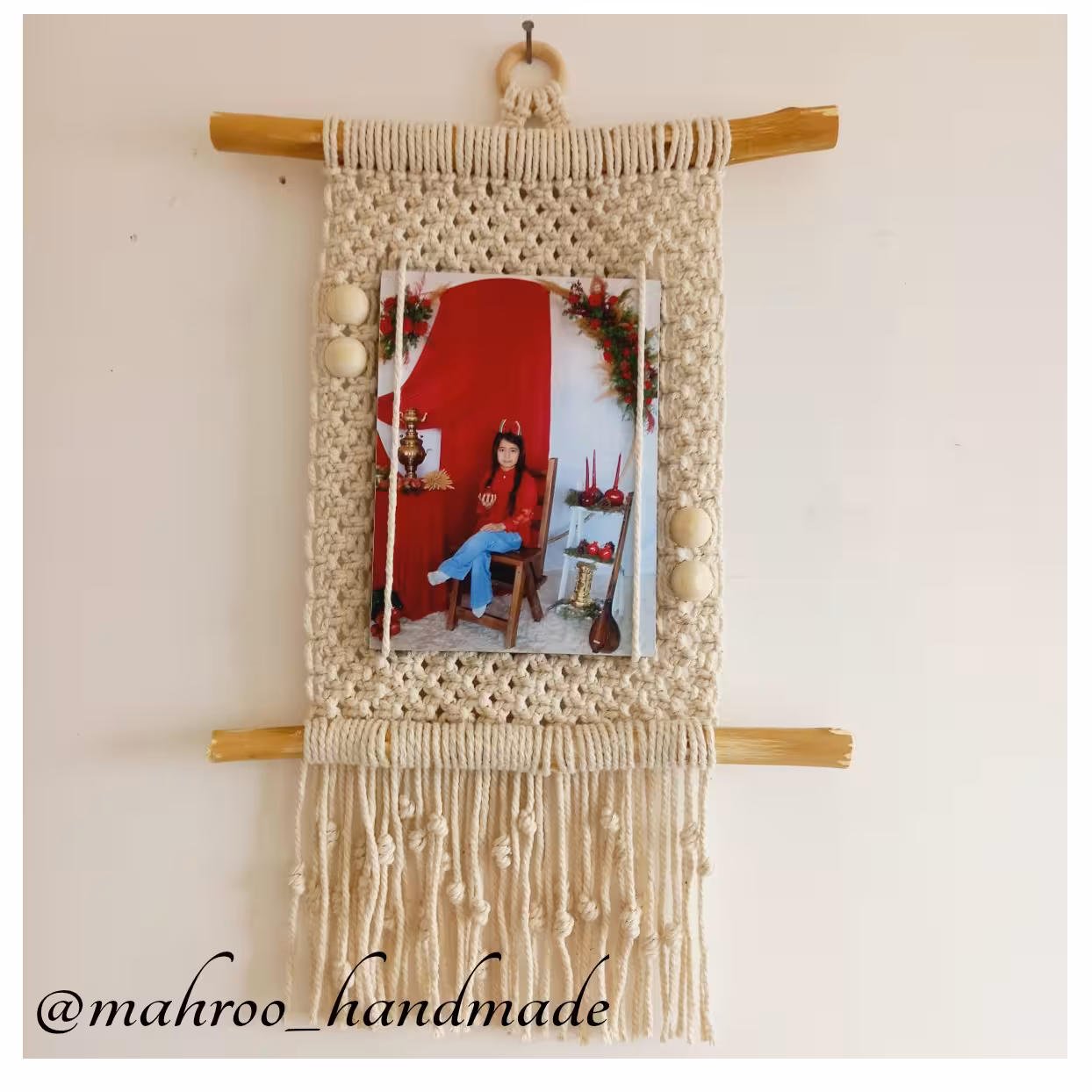 قاب عکس مکرومه در رنگبندی و سایز دلخواه