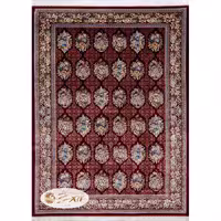فرش دستباف گونه طرح ابریشم قم کد 207v