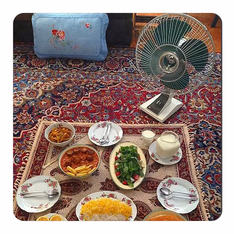 مگنت طرح غذا و سفره سنتی ایرانی کد wmg4315