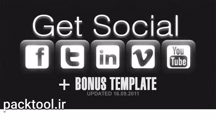 پروژه آماده افتر افکت پروفایل شبکه های اجتماعی Social Profile - پک تول