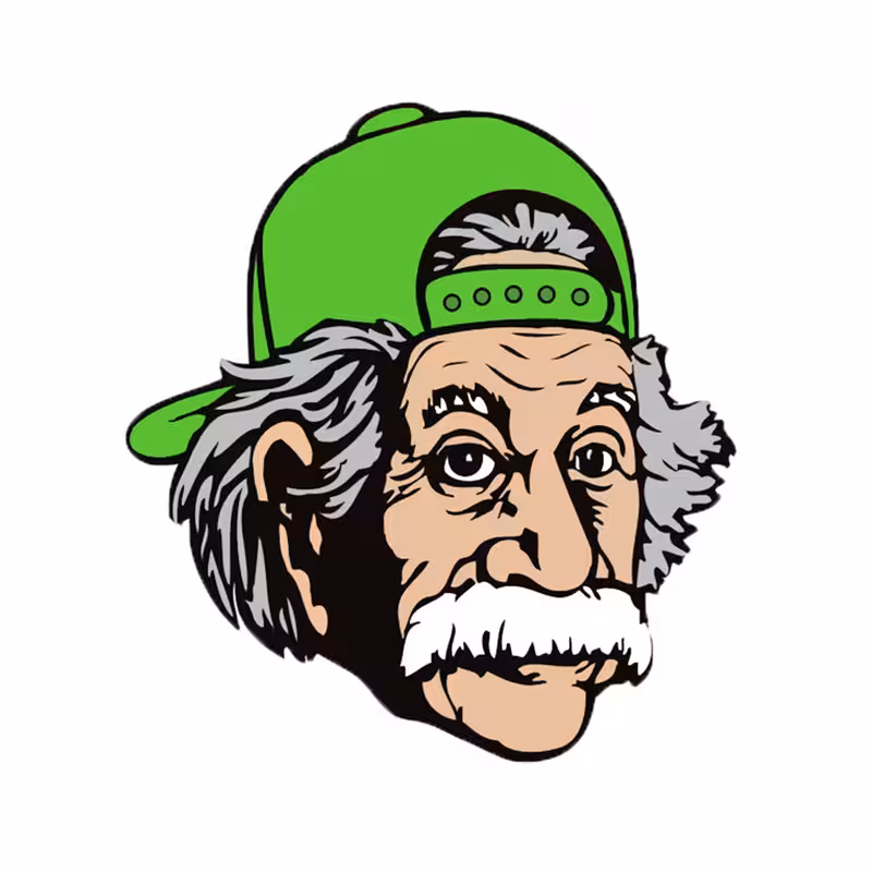 استیکر لپ تاپ طرح انیشتین کد 1739