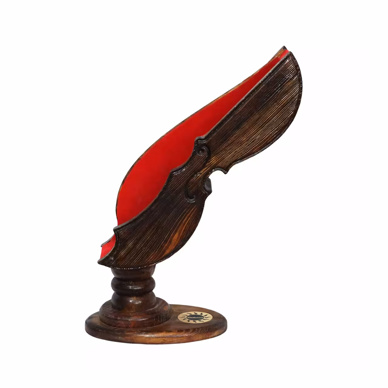 پایه ویولن چوب روسی طرح هندسی خاص کد 3345