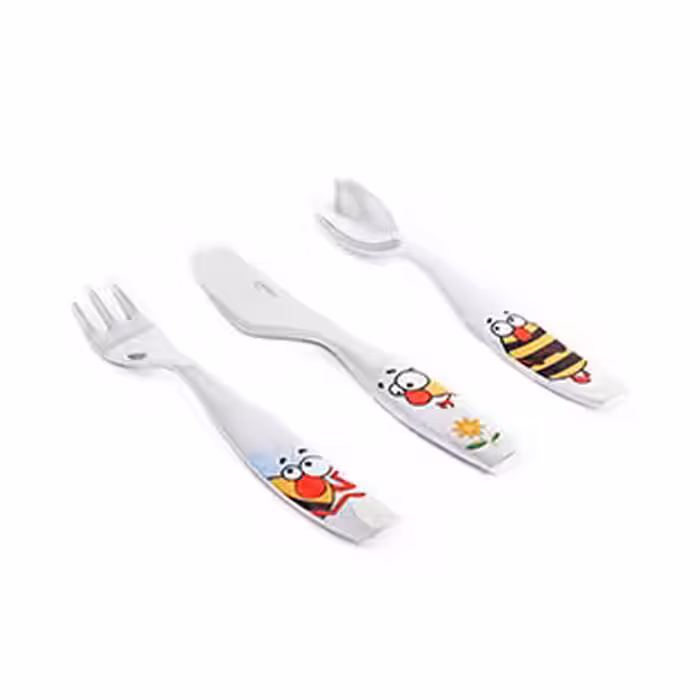 سرویس 3 پارچه قاشق وچنگال کودک بامبل بی