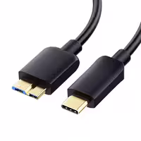کابل هارد USB Type-C به Micro-B USB3.0 طول 0.6 متری برند کی نت پلاس مدل KP-CUCMHDD06