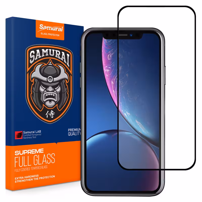 محافظ صفحه نمایش شیشه ای سامورایی مدل ovglass مناسب برای گوشی موبایل اپل iPhone XR / 11