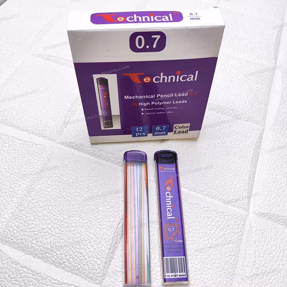 نوک مداد نوکی (اتود) 0.7 رنگی تکنیکال Technical