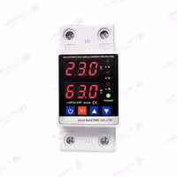 محافظ ولتاژ و جریان تک فاز 63 آمپر برند Jiuji مدل JJVPD1-63F