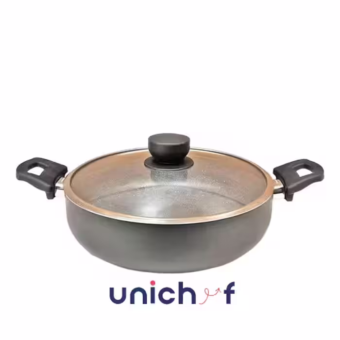 تابه دو دسته 32 کف گرانیت-طوسی تیره