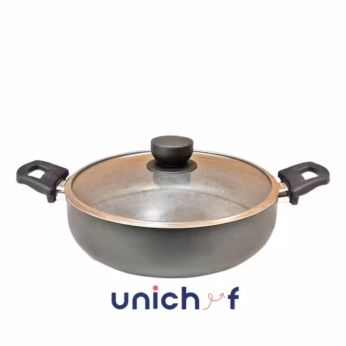 تابه دو دسته 32 کف گرانیت-طوسی تیره