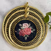 ست 3تایی دمکنی مخمل درین لوکس - طرح 54