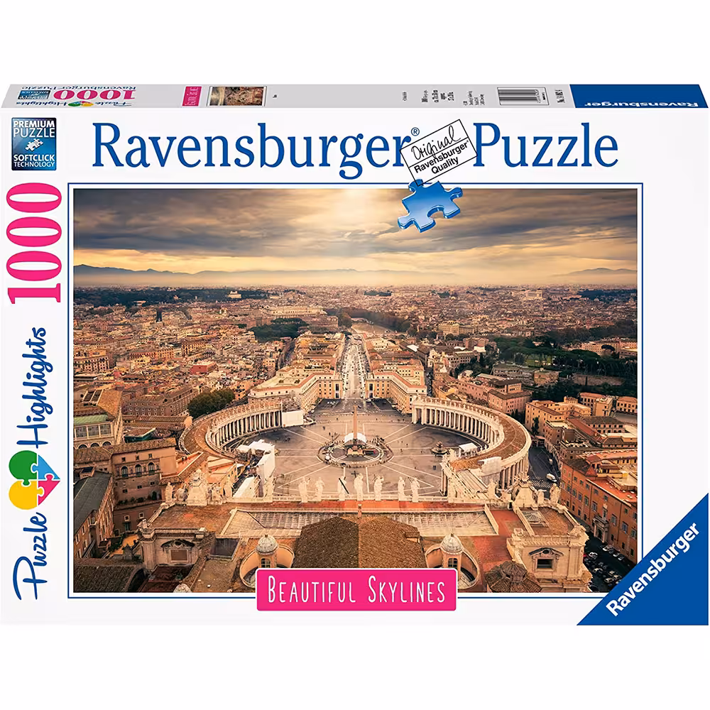 پازل 1000 قطعه Ravensburger طرح افق رم ایتالیا