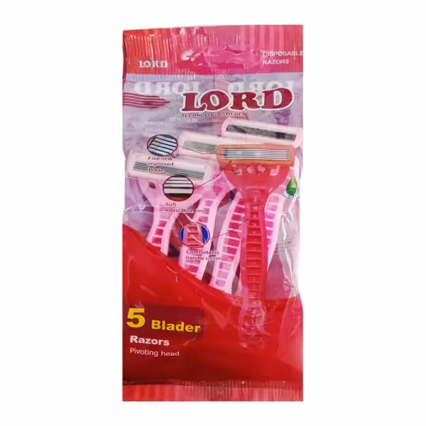 خودتراش لرد (اصل) مدل 5Blader بسته 4 عددی