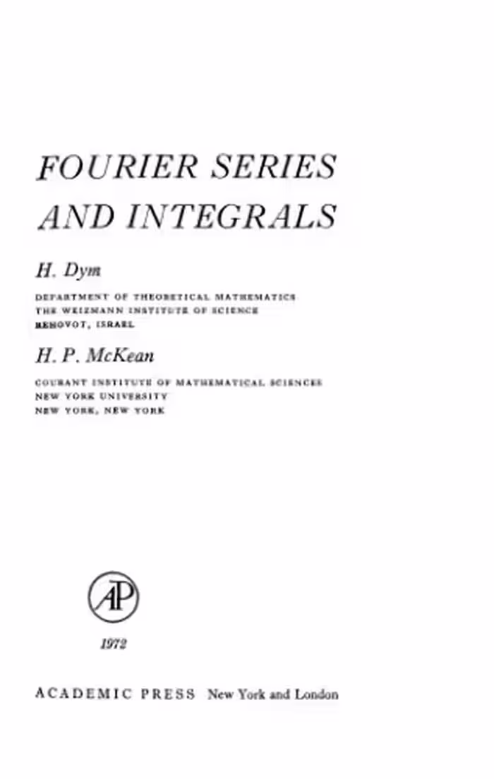 خرید و دانلود نسخه کامل کتاب Fourier Series and Integrals (Probability &amp; Mathematical Statistics Monograph)