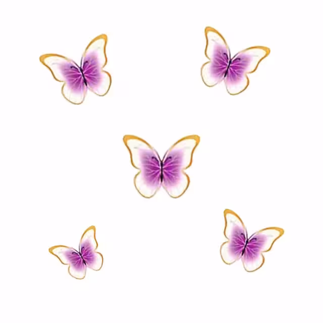 پروانه تزیینی کاغذی کد5