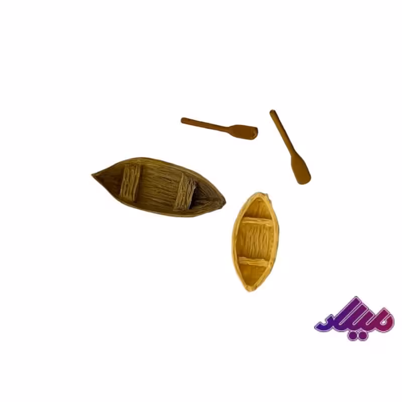 تزئینات قایق 2عددی 3سانتی و 2.5سانتی بهراه پارو