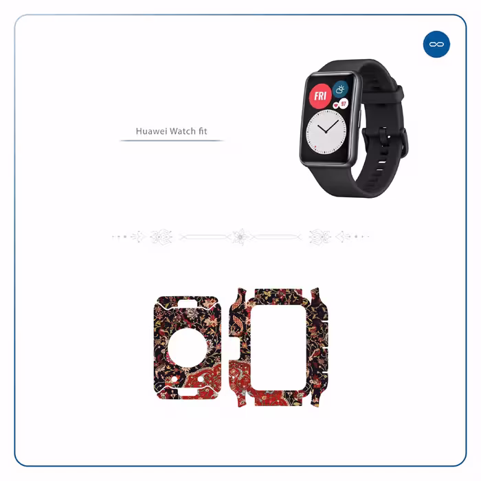 برچسب ماهوت طرح Iran Carpet6 مناسب برای ساعت هوشمند هوآوی Watch Fit