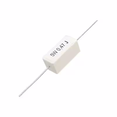 مقاومت آجری 0.47 اهم 5 وات کد 647 بسته 4 عددی