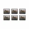 زیر لیوانی ماهوت مدل Horned-Deer بسته 6 عددی