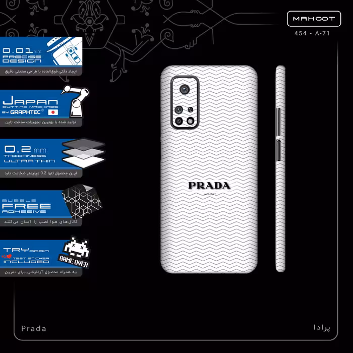 برچسب پوششی ماهوت مدل Prada-FullSkin مناسب برای گوشی موبایل شیائومی Mi 10T Pro 5G