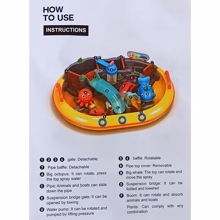 اسباب بازی ماهیگیری طرح پارک آبی