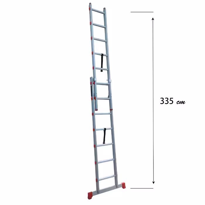 نردبان 14 پله آلوپات مدل دوطرفه کشویی 4m