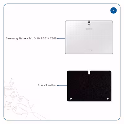 برچسب پوششی ماهوت مدل Black-Leather مناسب برای تبلت سامسونگ Galaxy Tab S 10.5 2014 T800