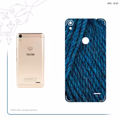 برچسب پوششی ماهوت مدل Fabric Texture 1 مناسب برای گوشی موبایل تکنو WX4 Pro