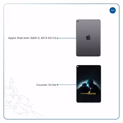 برچسب پوششی ماهوت مدل Counter-Strike مناسب برای تبلت اپل iPad mini (GEN 5) 2019 A2133
