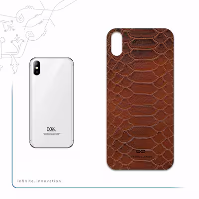 برچسب پوششی ماهوت مدل Brown-Snake-Leather مناسب برای گوشی موبایل داکس Botlex 2