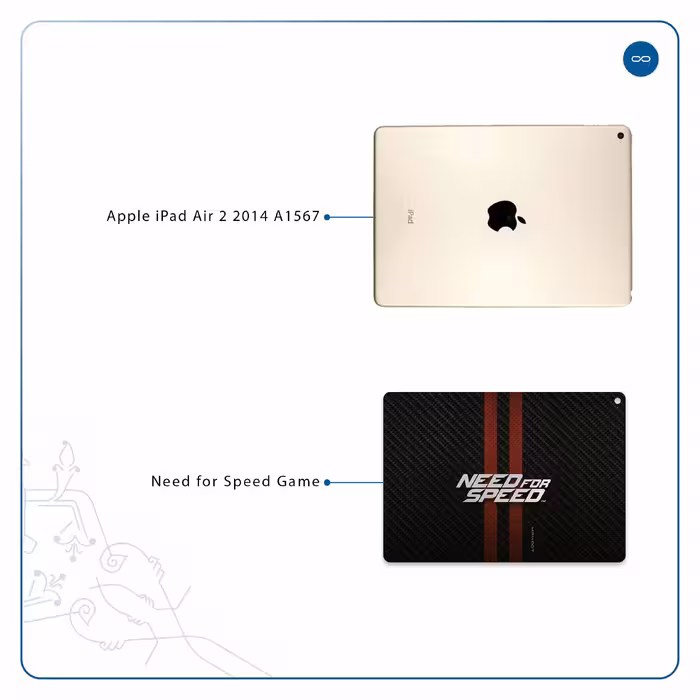 برچسب پوششی ماهوت مدل Need-for-Speed-Game مناسب برای تبلت اپل iPad Air 2 2014 A1567
