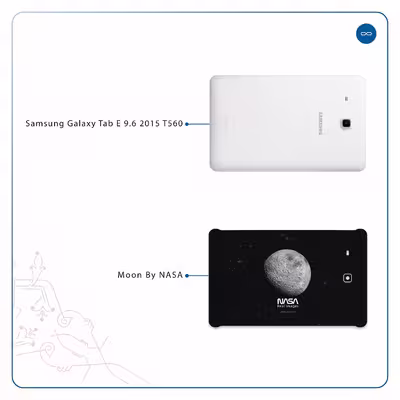 برچسب پوششی ماهوت مدل Moon-By-NASA مناسب برای تبلت سامسونگ Galaxy Tab E 9.6 2015 T560