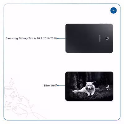 برچسب پوششی ماهوت مدل Dire Wolf مناسب برای تبلت سامسونگ Galaxy Tab A 10.1 2016 T580