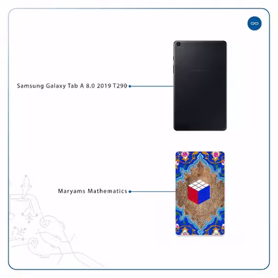 برچسب پوششی ماهوت مدل Maryams Mathematics مناسب برای تبلت سامسونگ Galaxy Tab A 8.0 2019 T290