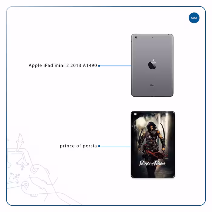 برچسب پوششی ماهوت مدل Prince of Persia مناسب برای تبلت اپل iPad mini 2 2013 A1490