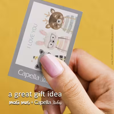 ماگ مگی مدل Minnie به همراه استیکر