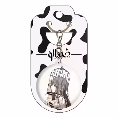 جاکلیدی خندالو مدل دختر انیمه ای کد 18112