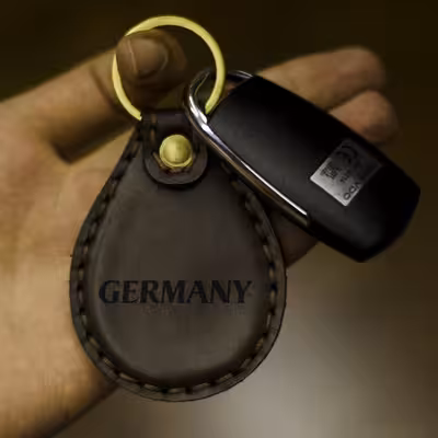 جاکلیدی چرمینه اسپرت طرح آلمان کد 9003