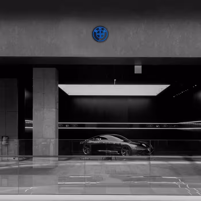 چراغ دیواری نئون دیزاین طرح BL_BL