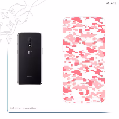 برچسب پوششی ماهوت مدل Army_Pink_Pixel مناسب برای گوشی موبایل وان پلاس 7