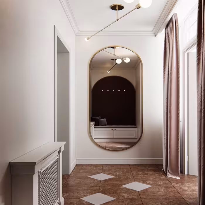 آینه مدل قدی طرح سرو کد w-140