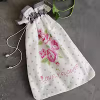 کیسه سبزی مخمل ژاسمین- طرح 17