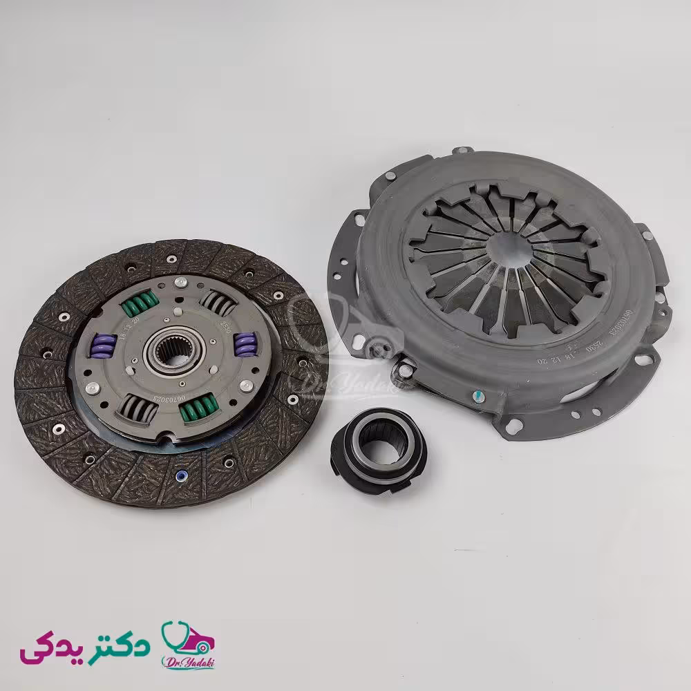 کیت کلاچ تندر 90 (ال 90) مکانیزم کابلی شامل دیسک، صفحه و بلبرینگ شرکتی ایساکو اصل 0670302301